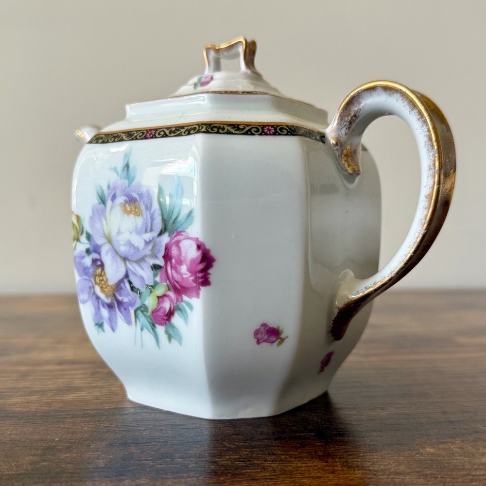 H.P. McGregor & Co. Antique Mini Teapot Floral China - Picture 4 of 11